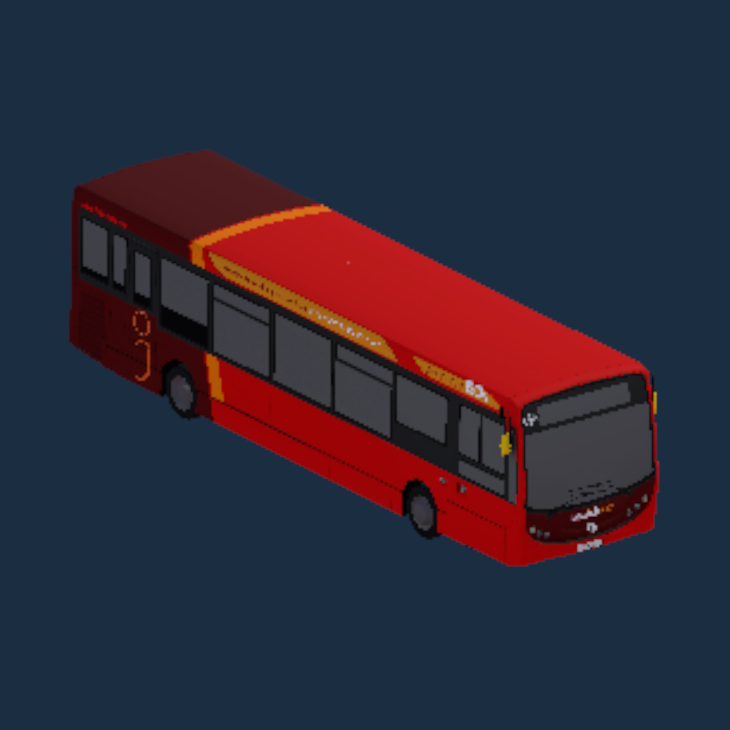 ADL Enviro200 10.9m First Eastern Counties Ipswich Reds Shuttle 60s Branded