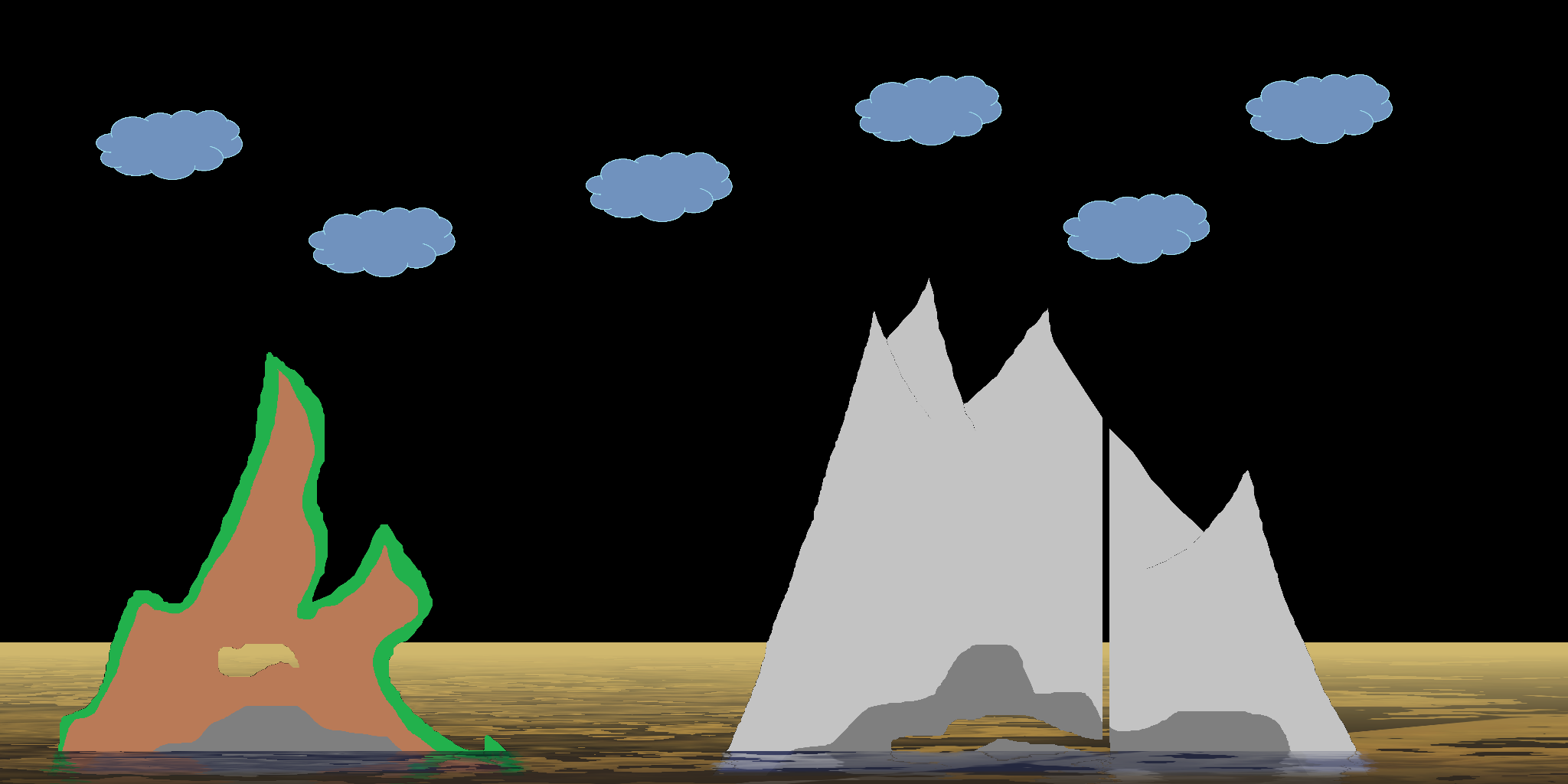 Weird mountains