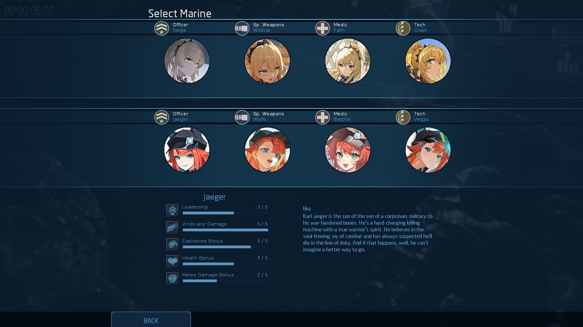 Strinova Cielle/Audrey marines