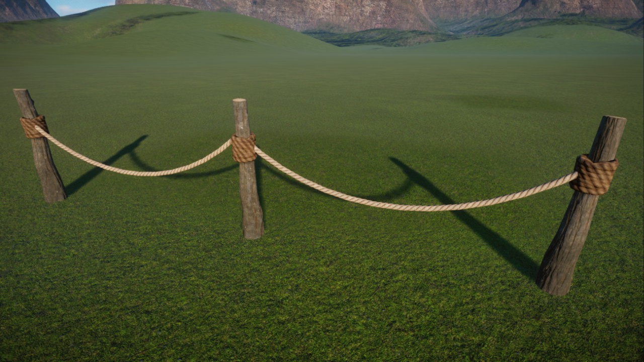 Rope fence