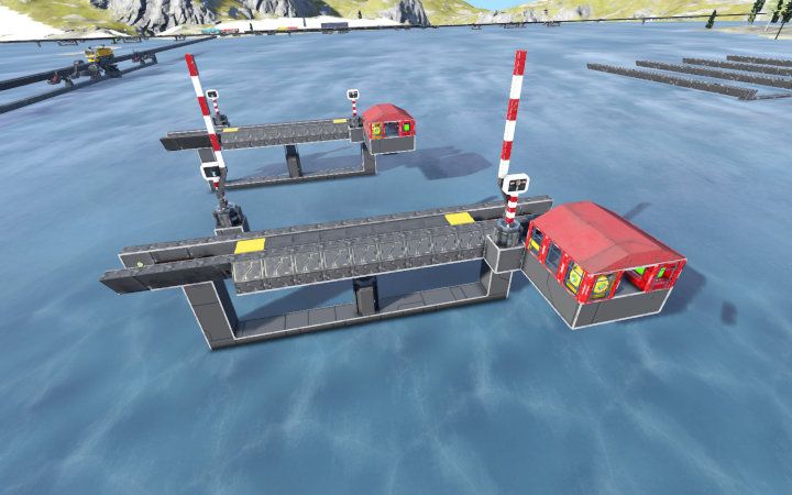 Rail 2021 train crossing with barriers preview
