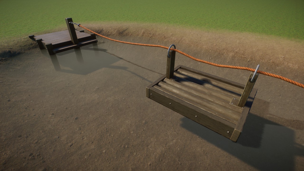 Rope Raft Crossing with Jetties