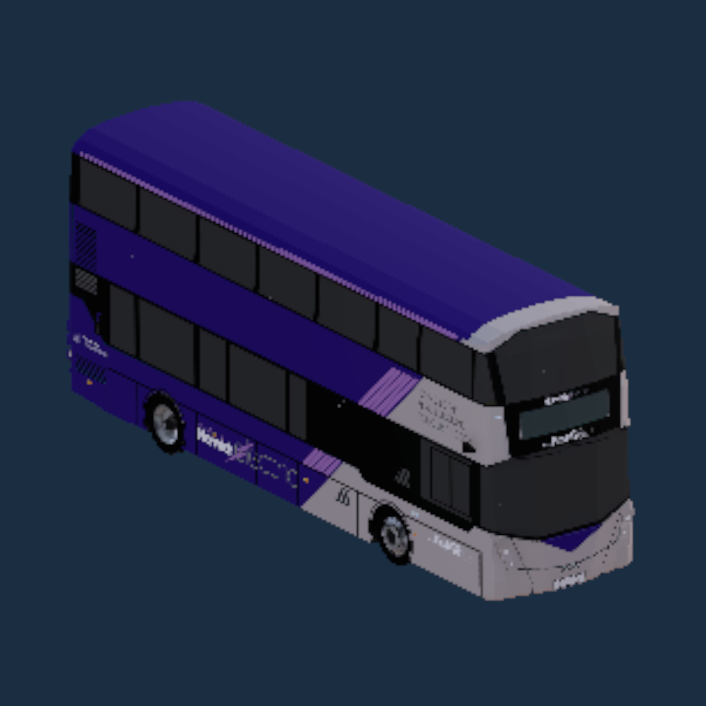 Wright Streetdeck Electroliner First Eastern Counties Network Norwich Electric Ultraviolet Branded Remastered