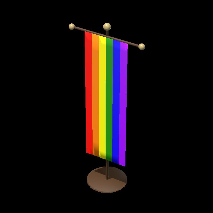 Pride Flag on Stand