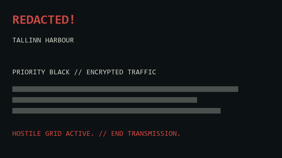 Iron Apocalypse 22 - Tallinn Harbour - US COOP preview
