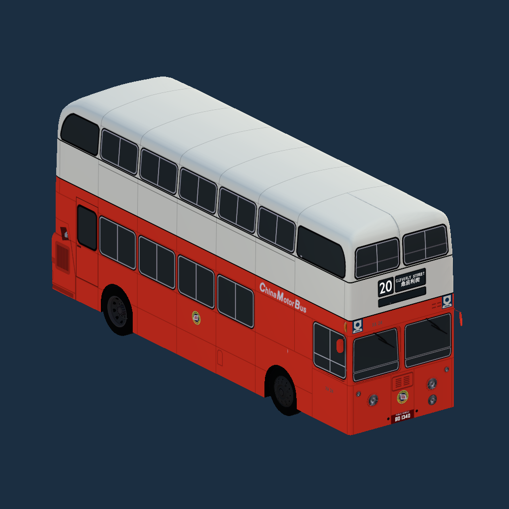 CMB XA - Leyland Atlantean Park Royal 70s Red
