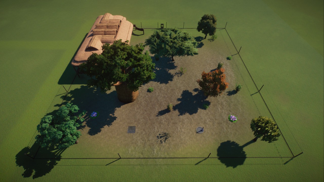 Double African Wild Dog Habitat (Updated)