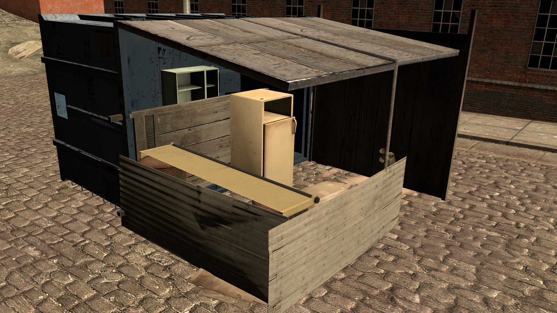 Junk Metal Crate House