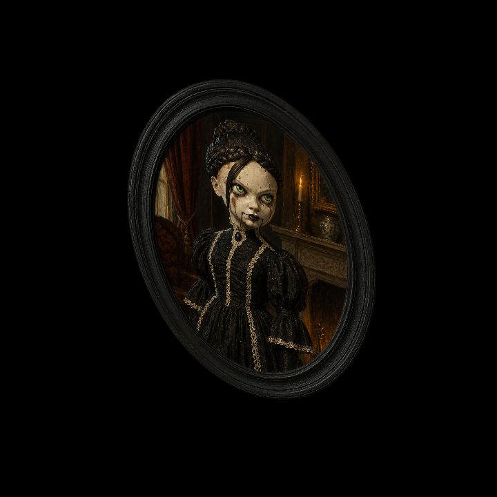 Painting, Elisa - Oval Frame {2D}