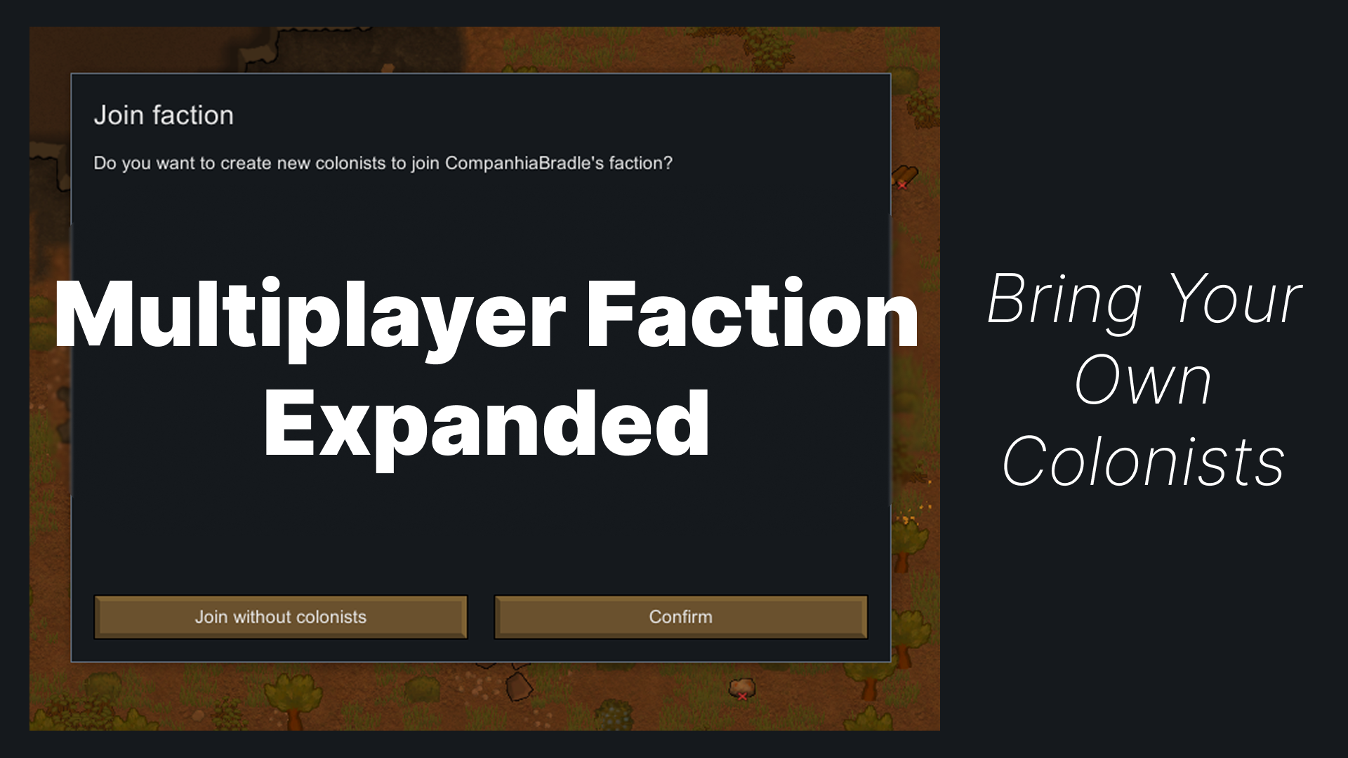 Multiplayer Faction Expanded mod preview for RimWorld