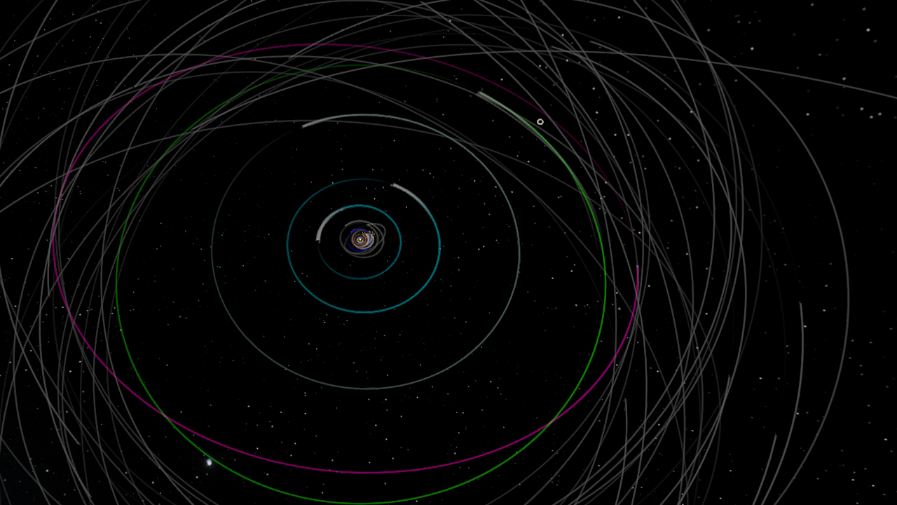 Solar System - Live View - Planets, Moons, Spacecraft