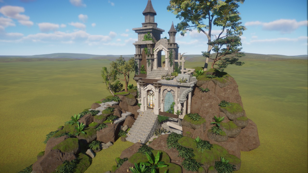 废旧教堂景观 old church preview