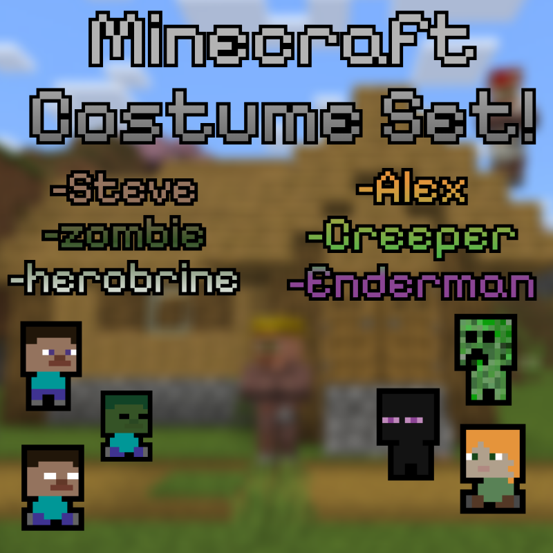 Minecraft Costume Set!