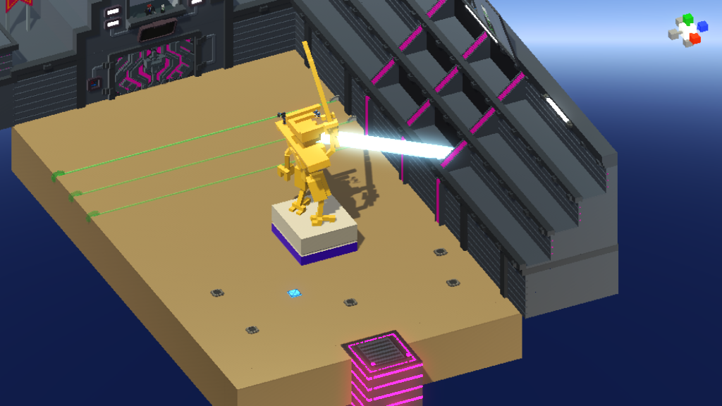 Beaming Statue