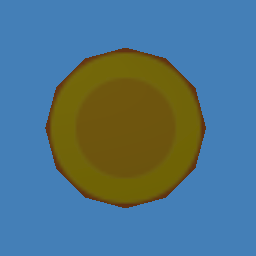 A low poly coin