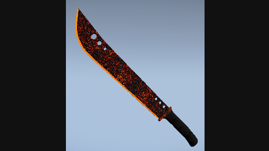 Fire Mosaic Machete