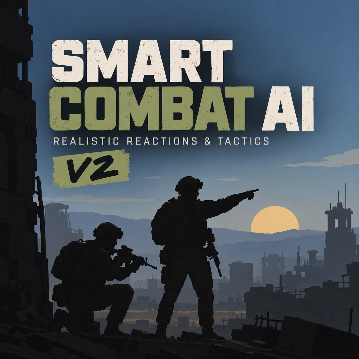 Smart Combat AI - Realistic Reactions & Tactics V2