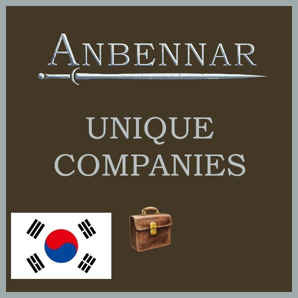 [korean] Anbennar Unique Companies