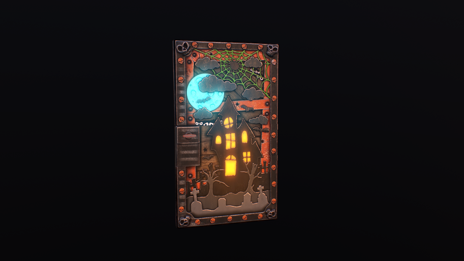 Halloween House Door