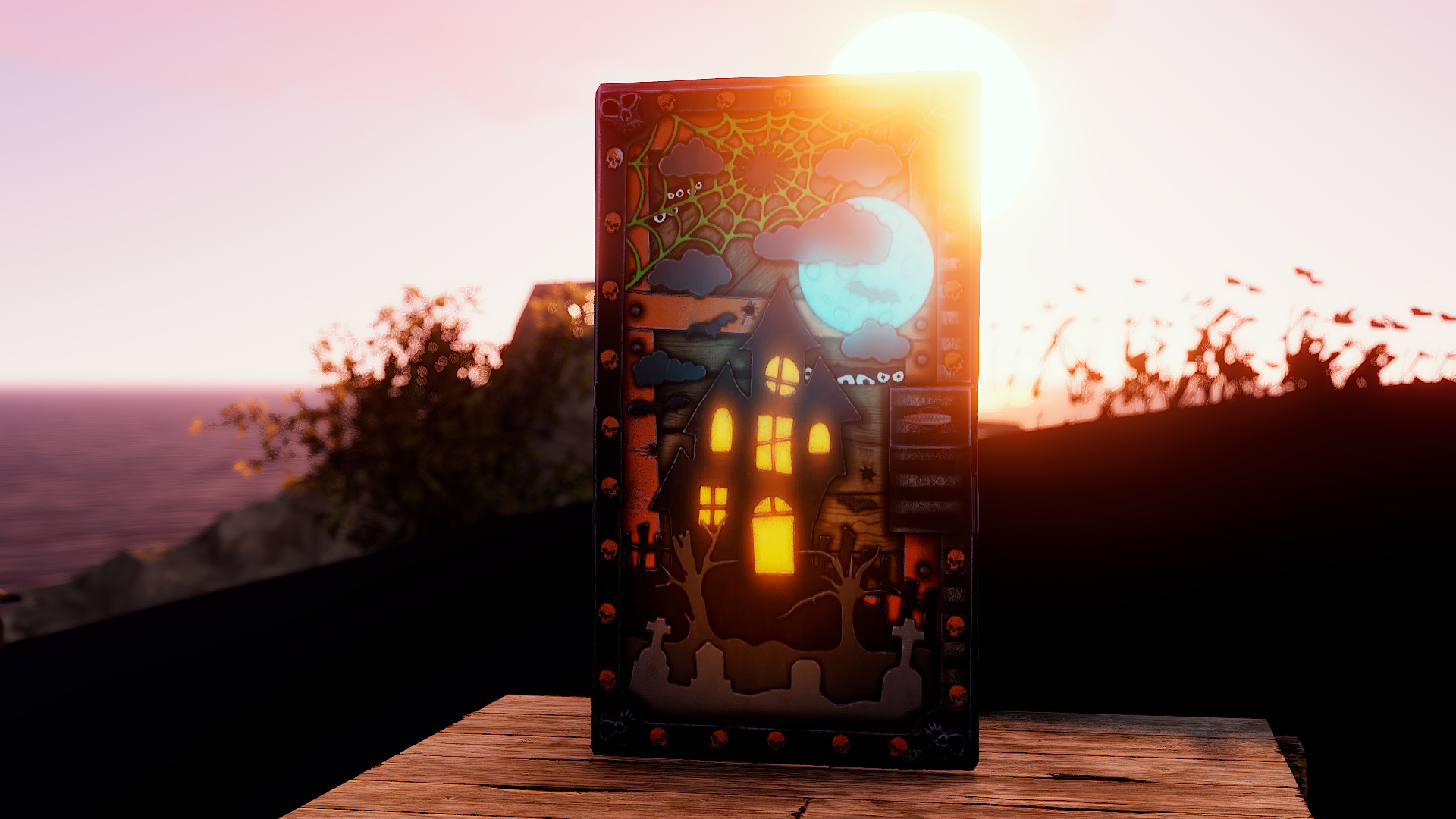 Halloween House Door
