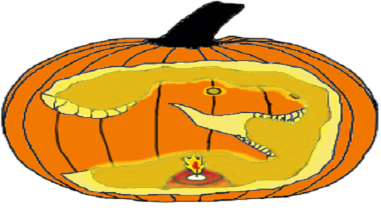 Primal Rex Pumpkin (Halloween)