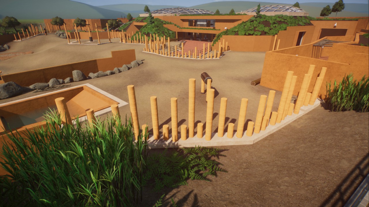 Elephant House (highly detailed, inspired by Copenhagen Zoo)