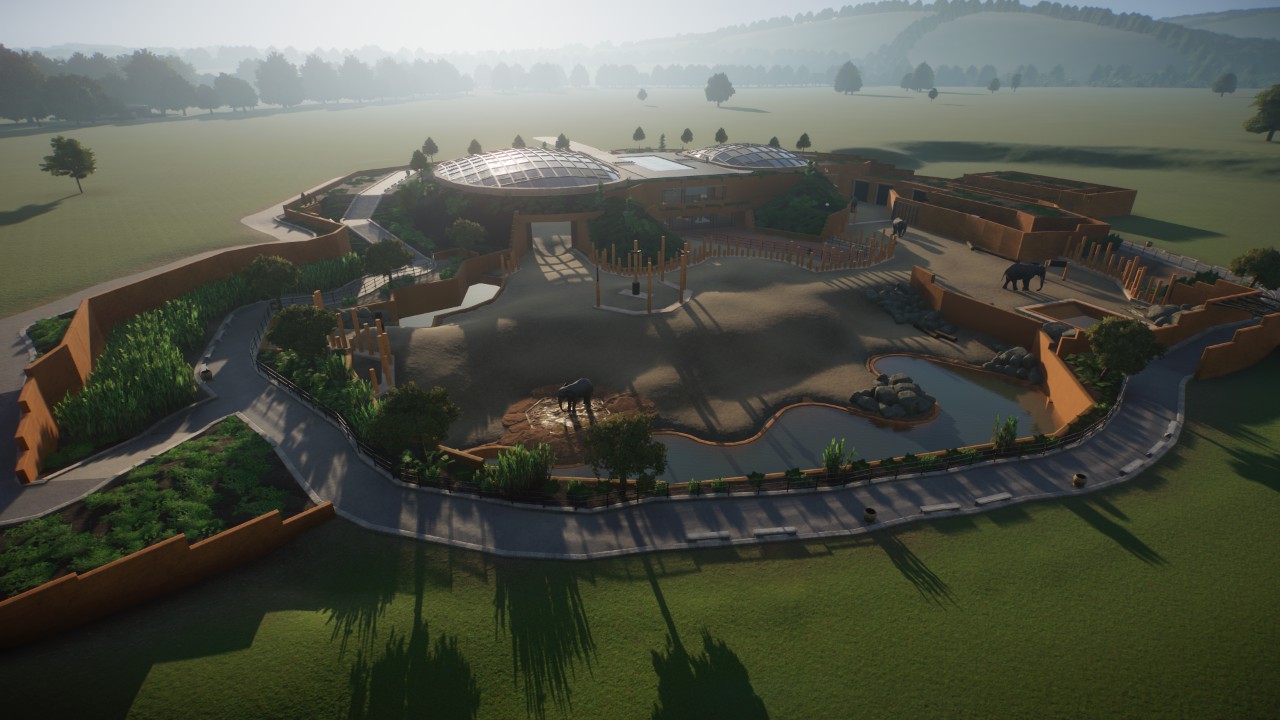 Elephant House (highly detailed, Copenhagen Zoo) ZOO FILE