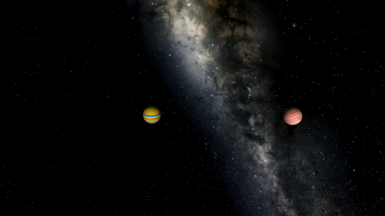 Binary planet system I made a long time ago