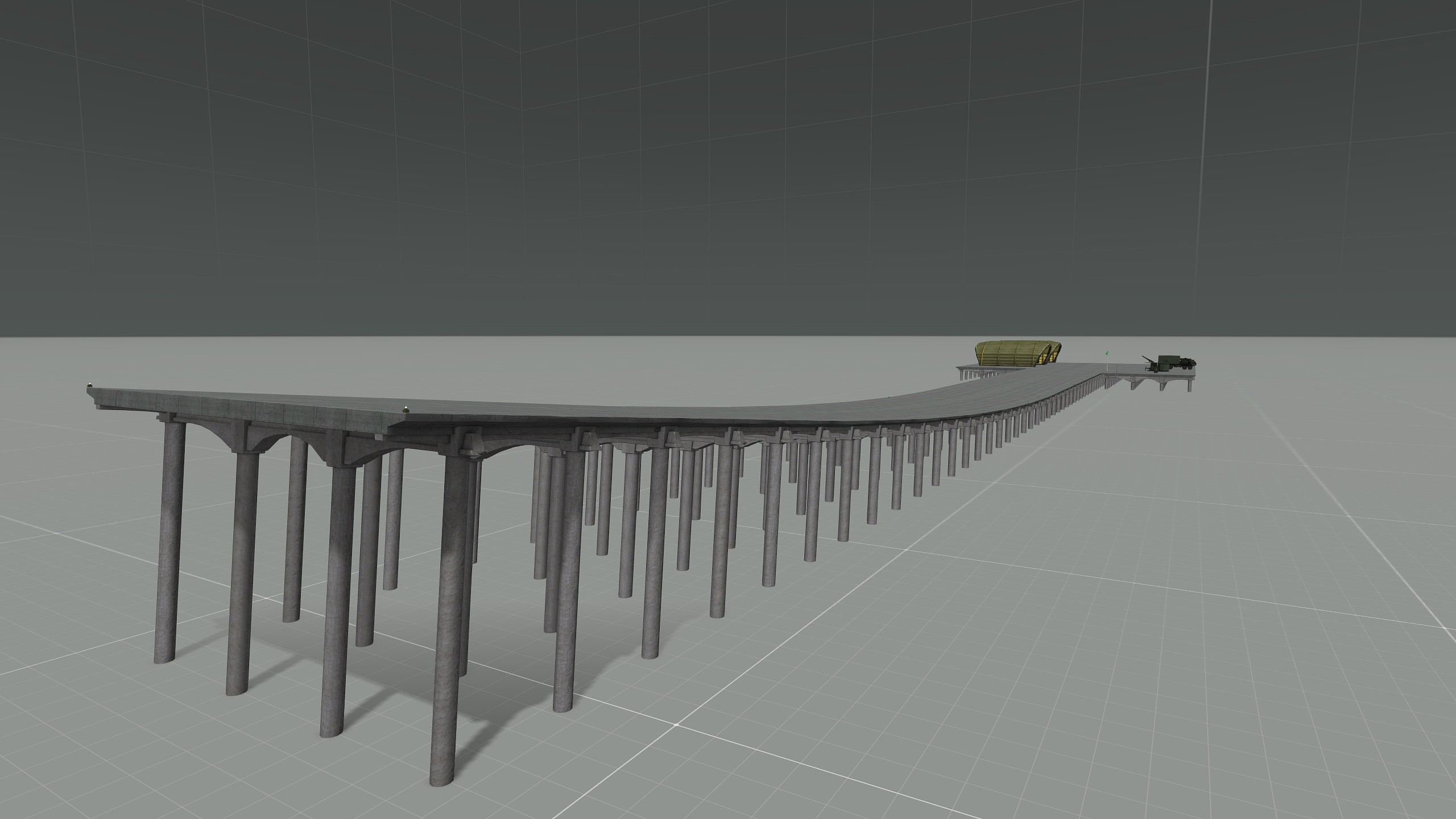 Concrete Ski Jump Airstrip