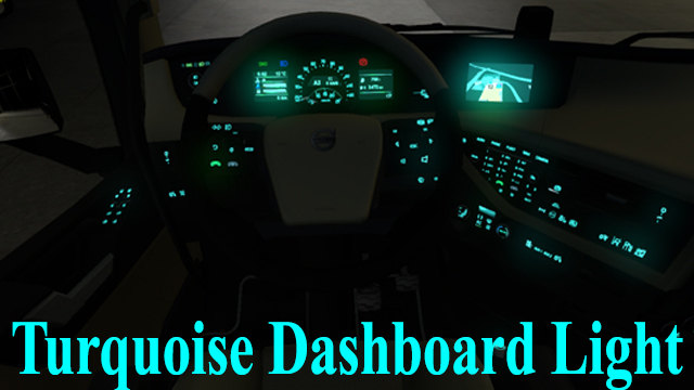 Turquoise Dashboard Lights v3.0 For All Trucks For all versions