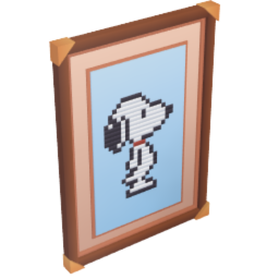 Framed Snoopy Painting