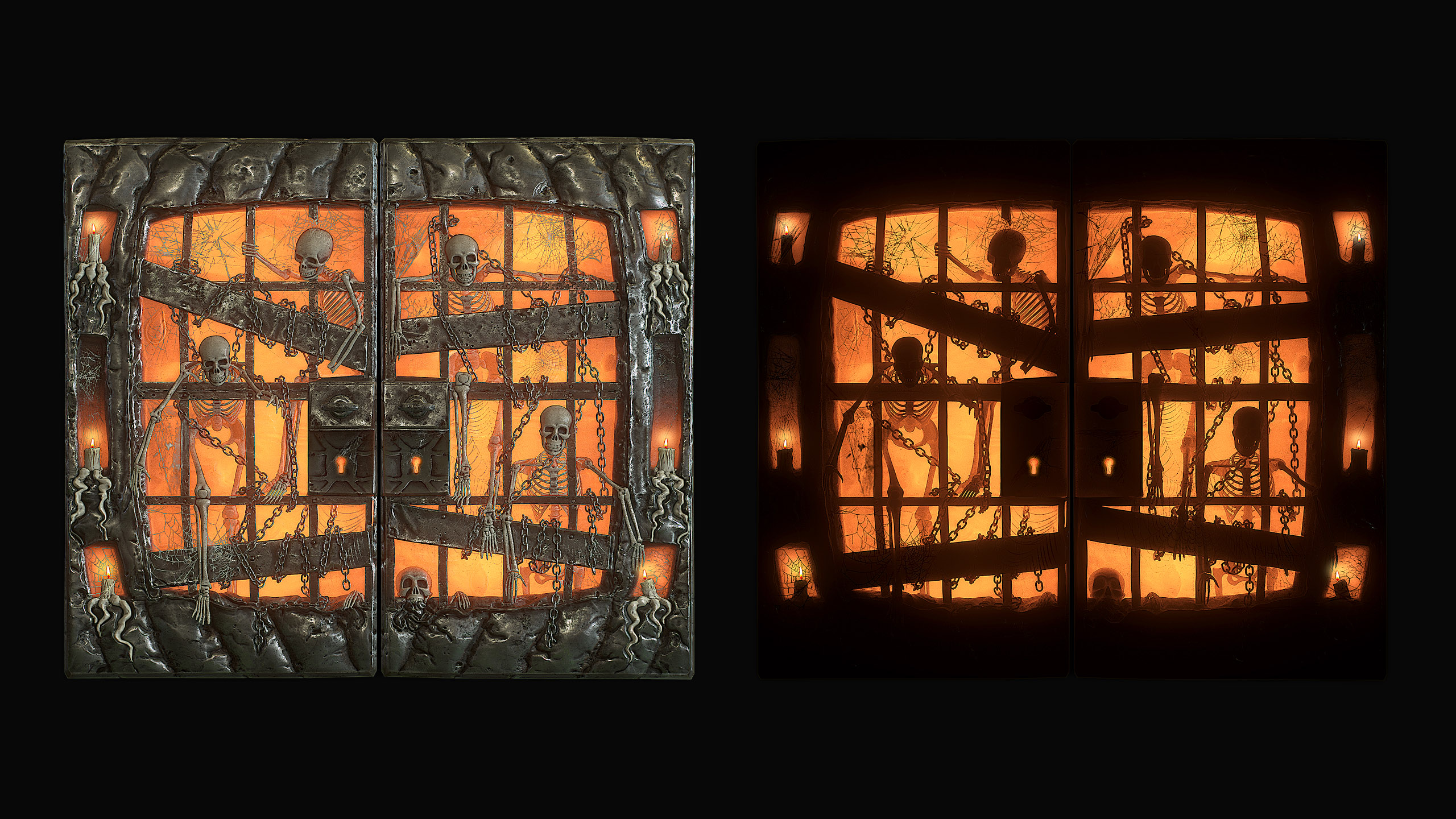 Pumpkin Jail Double Door
