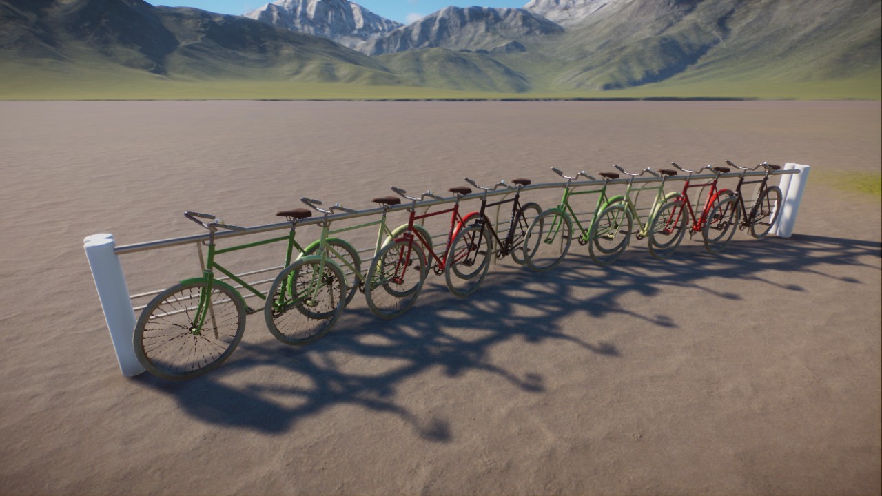 Fahrradverleih-Stand