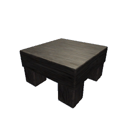 Futon Low Bedtable, Dark