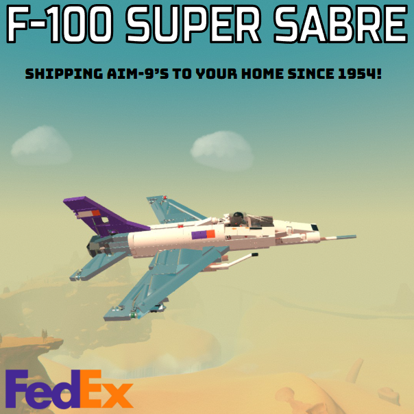 F-100 Super Saber (FedEx) (missiles)