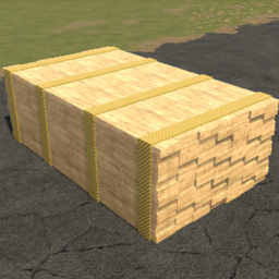 A bundle of planks