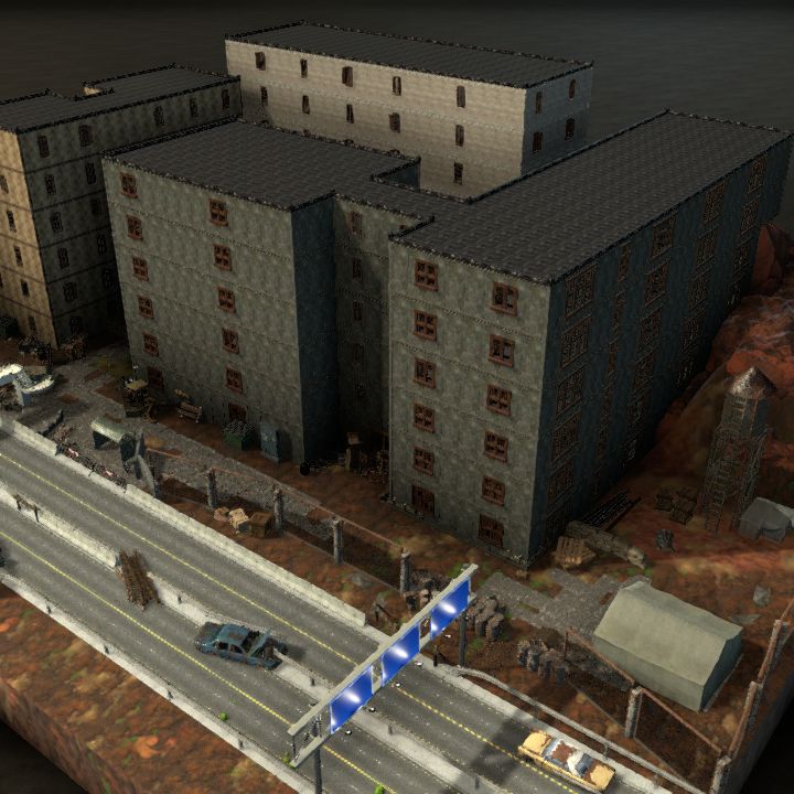 Run-down Highrise