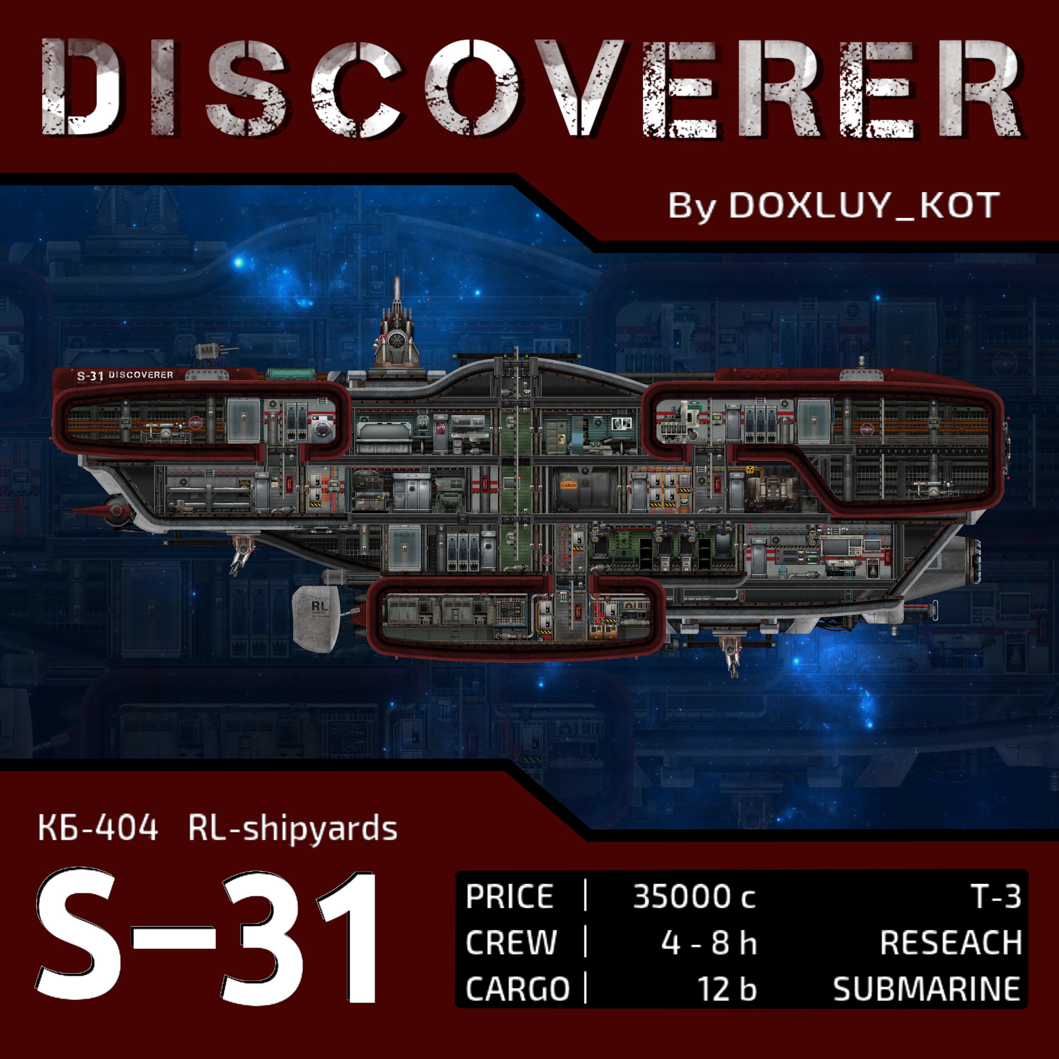 S-31 Discoverer – Barotrauma Mod