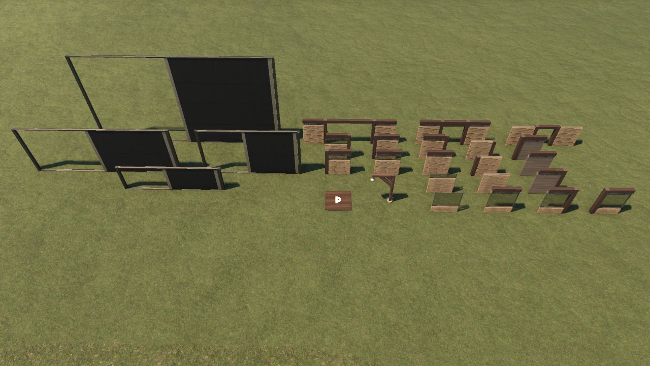 Backstage and fence building set