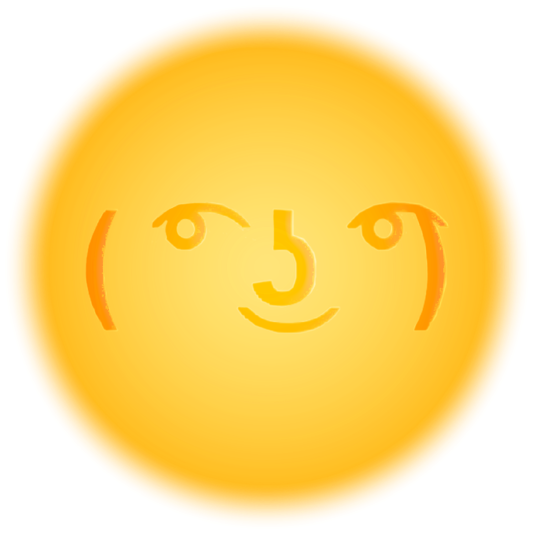 lenny face sunshine