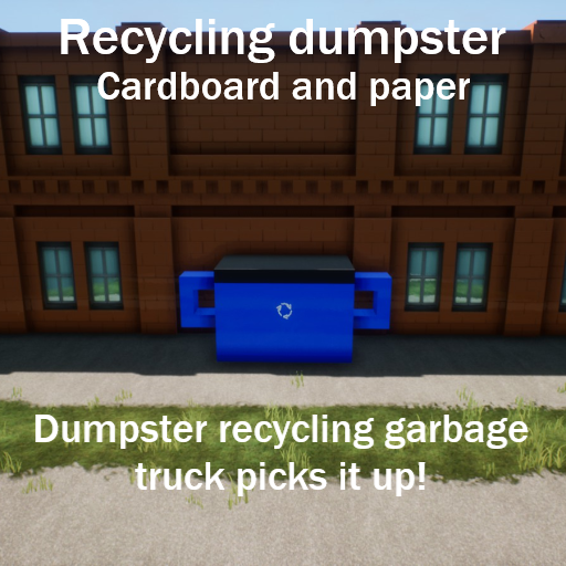 Recycling dumpster