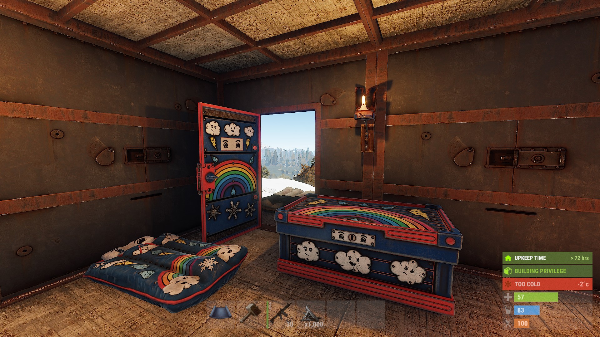 Weather Large Wood Box