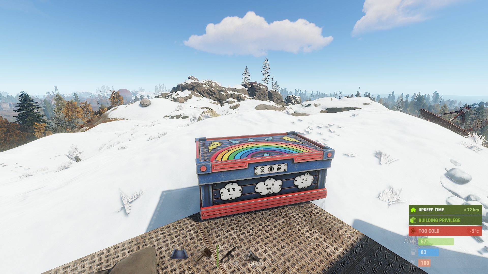 Weather Large Wood Box