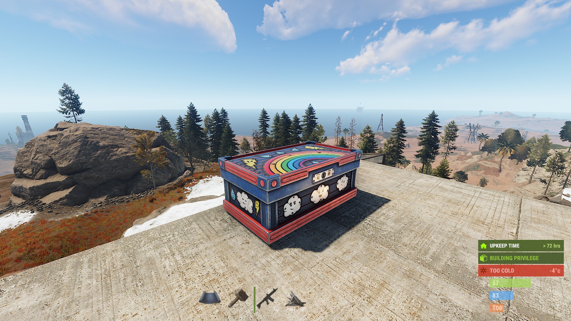 Weather Large Wood Box