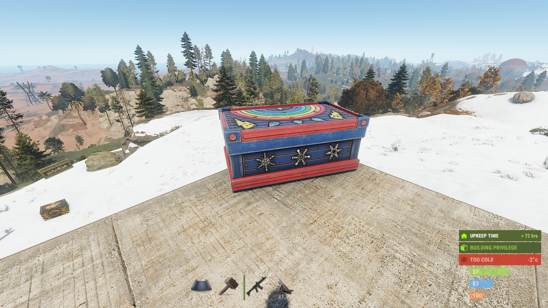 Weather Large Wood Box