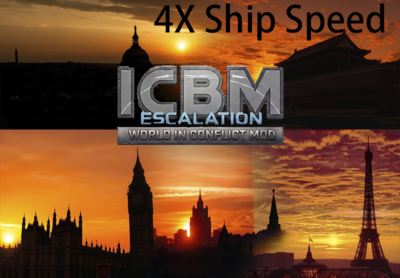 World in Conflict II ship speed 4Xmod