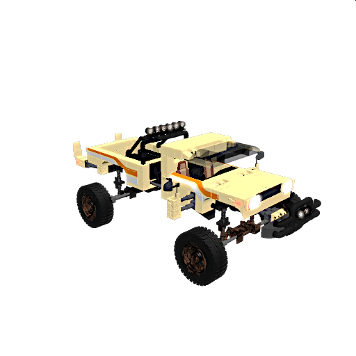 1983 Toyota 4×4 Pickup MAde by HAILEDWARFER with side mirrors