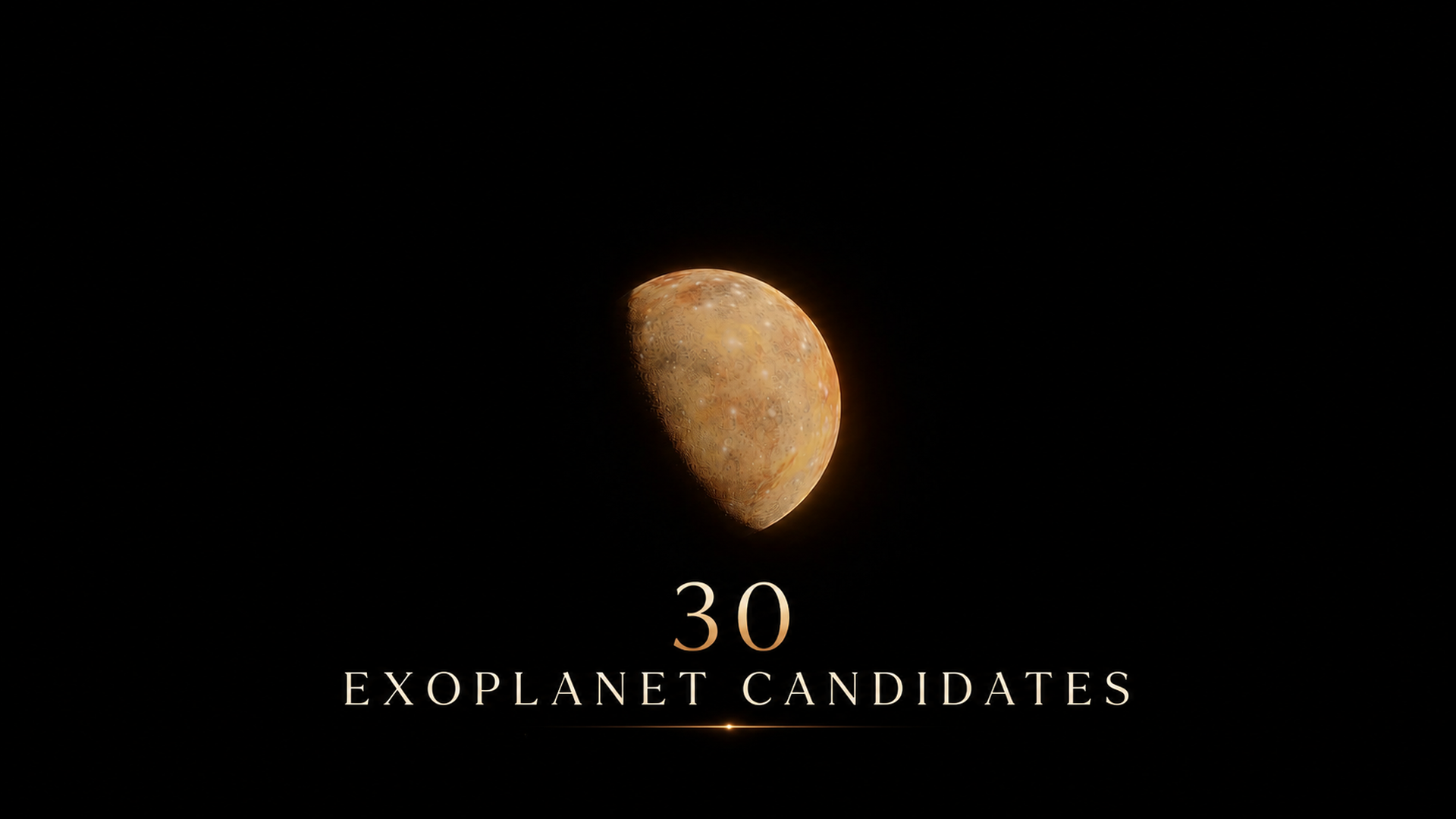 30 exoplanet candidates