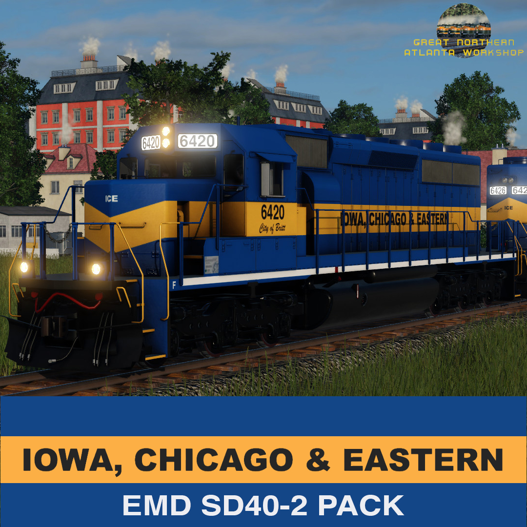 Iowa, Chicago and Eastern Railroad EMD SD40-2 Pack