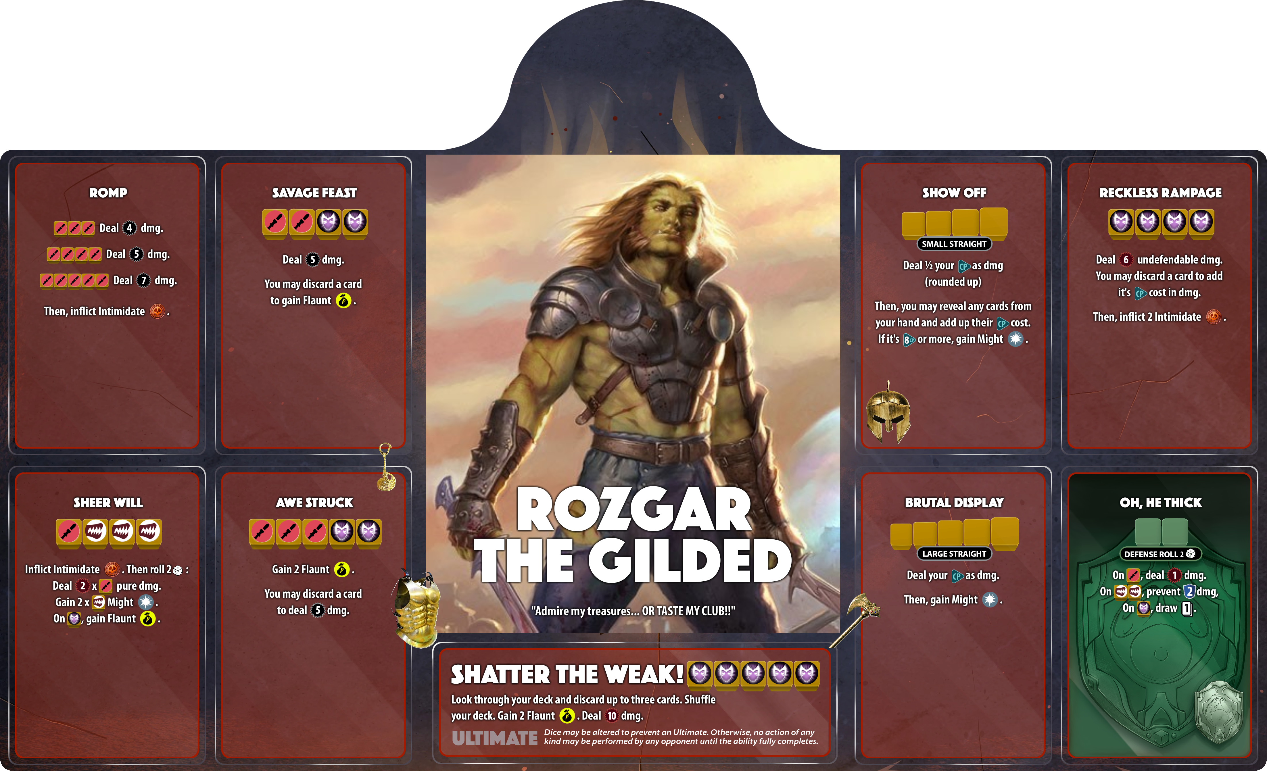 Rozgar - Dice Throne Homebrew Hero preview
